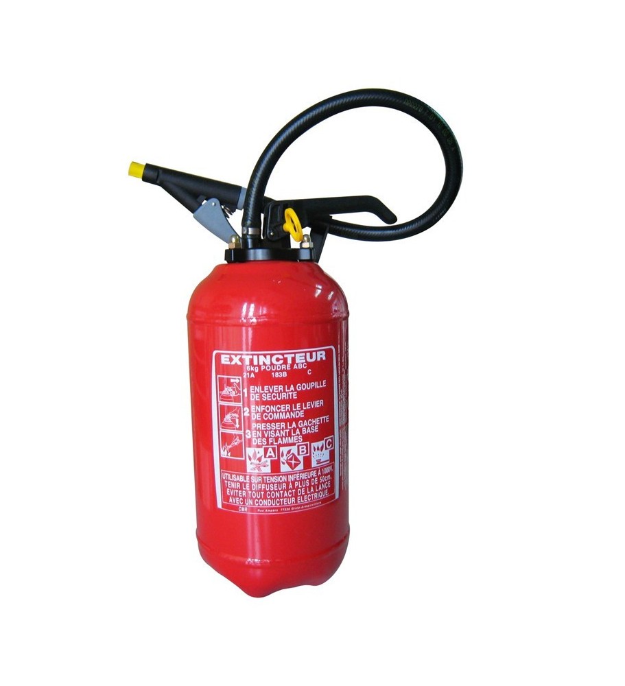 Extincteur Poudre 6Kg - type ABC - First Incendie