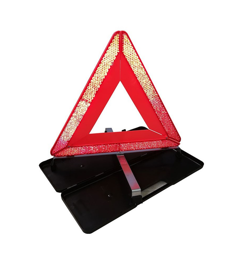Triangle de Présignalisation avec Valisette - Bandes Réfléchissantes Rigides