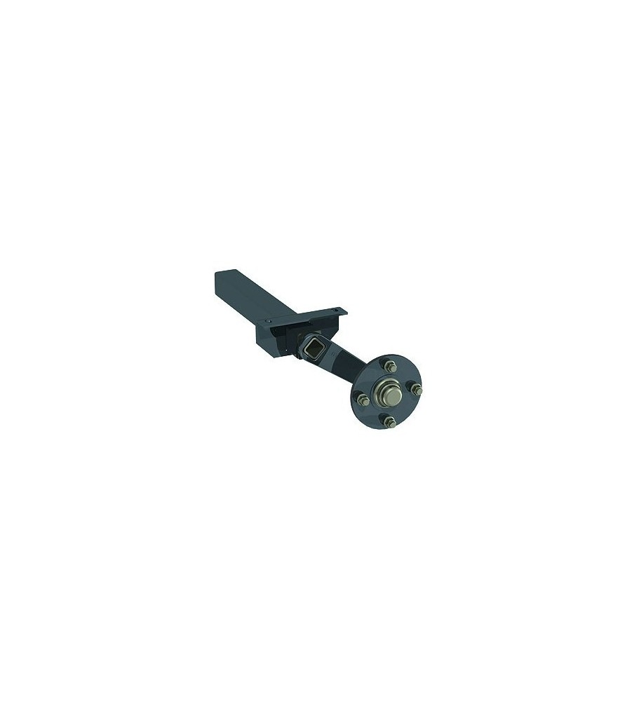 2 demi-essieu non freiné à souder - 500 kg - 4TR130