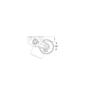 Essieux freinés Essieu 900 KG AF 4T100 pour remorque, remorque Essieux