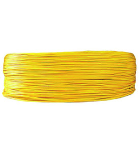 Câble 1 mm² - jaune au mètre