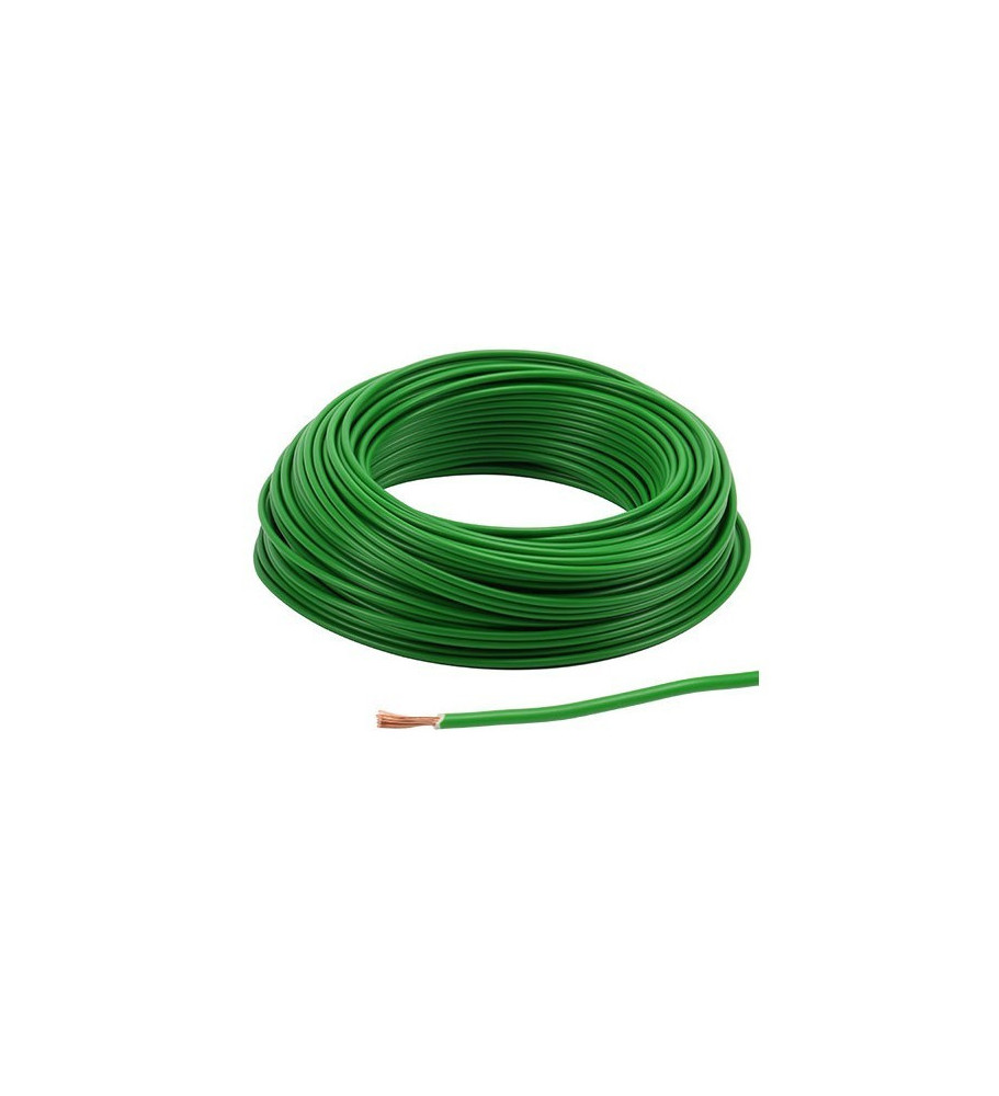 Câble 1,5 mm² - vert au mètre