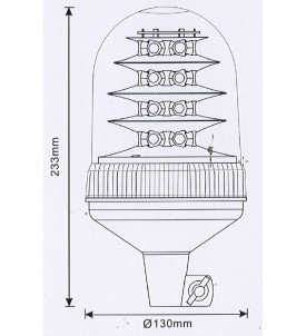 Gyrophare LED FIXE