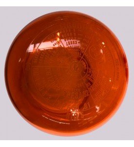 Gyrophare RIGATO cabochon orange RTB5/B