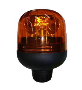 Gyrophare EUROROT tige rigide orange 12/24 V - IP55 - H. 162 mm - Ø 116 mm