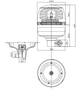 GYROPHARE HALOGENE MINIMAX 12V