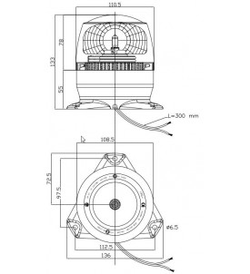 GYROPHARE HALOGENE MINIMAX 12V