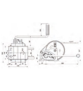 TREUIL TYPE 900 FREINE SANS ENROULEUR AUTOMATIQUE