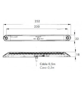 FEU ARRIERE XL 3 FONCT. A LED