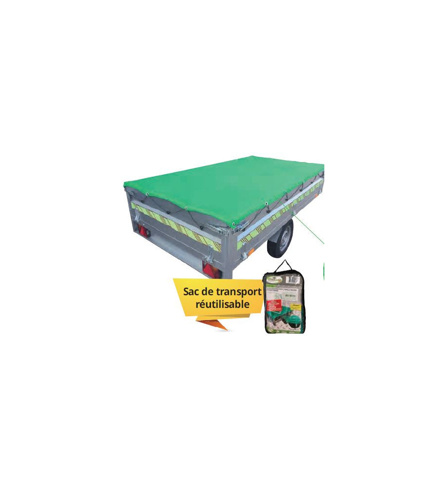BACHE FILET REMORQUE 250 x 160 cm mailles fines BACHE FILET REMORQUE 250 x 160 cm mailles fines