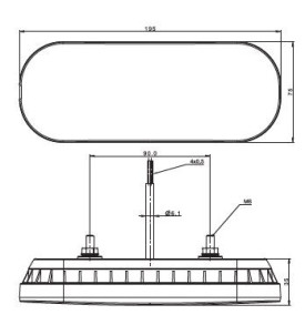 FEU ARR LED 12 36V 3 FONCT DG