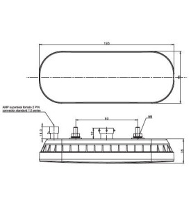 FEU ARR LED 12 36V 3 FONCT DG