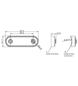 FEU DE POSITION LED 12 36V BLA