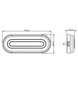 FEU DE POSITION LED 12 36V ROUGE