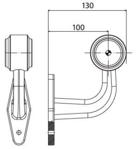 FEU DE GABARIT LED 12 24V ROUGE BLANC