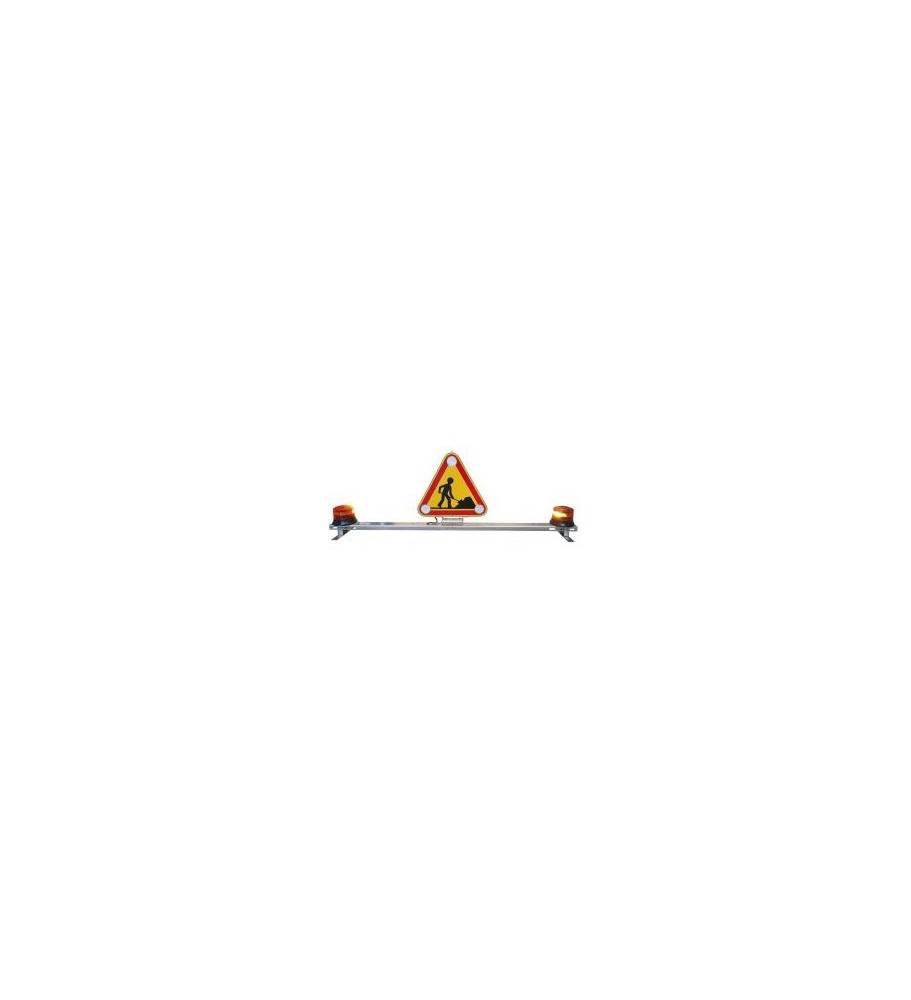 Barre universelle équipée pour 2 gyrophares à LED Barre universelle équipée pour 2 gyrophares à LED