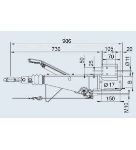 ATTACHE FREINEE 1500/2600 251S