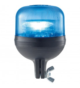 Gyrophare RIGATO tige rigide bleu 12/24 V