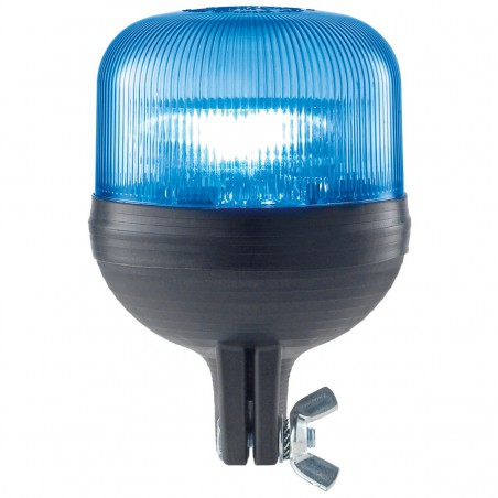 Gyrophare RIGATO tige rigide bleu 12/24 V