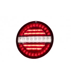 FEU ARRIERE LED ROND 12 24V 3 FONCTIONS