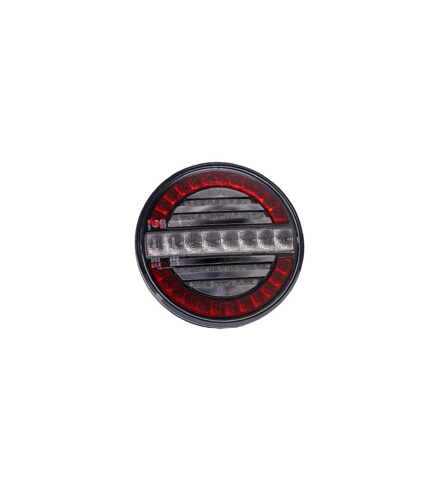 FEU ARRIERE LED ROND 12 24V 3 FONCTIONS