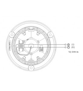 Gyrophare EUROROT à poser fl ash 12/24 V - IP65 - H. 140 mm - Ø 116 mm