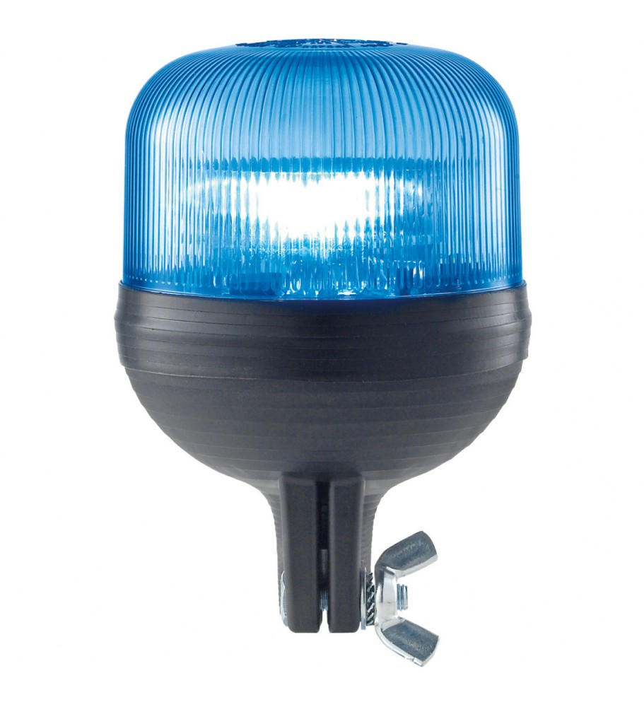 Gyrophare RIGATO tige rigide flash bleu 24 V
