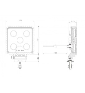 PHARE DE TRAVAIL LED 12 24V