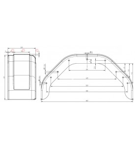 Garde-boue 13 pouces plastique noir