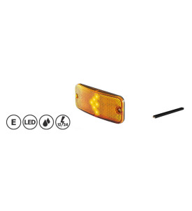 Feu de position latéral flèche LED + câble plat 500mm