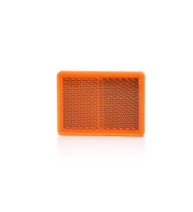 CATADIOPTRE ADHESIF RECTANGLE ORANGE - 55 x 40mm