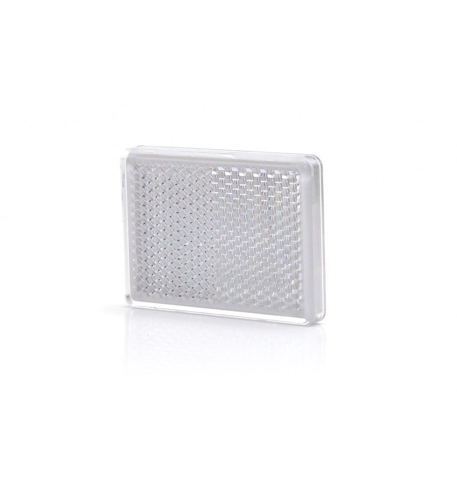 CATADIOPTRE ADHESIF RECTANGLE BLANC - 55 x 40 mm