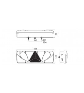 Feu arrière LED 7 fonctions gauche 12/24V