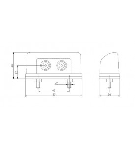 ECLAIREURS DE PLAQUE LED 12 24V 