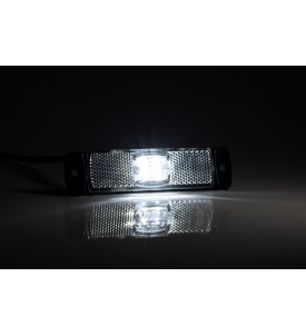 FEU DE GABARIT LED BLANC 12/24V avec câble 2×0,75 mm²