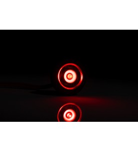 FEU DE GABARIT LED ROUGE A ENCASTRER 12/24V avec câble 2×0,75 mm²