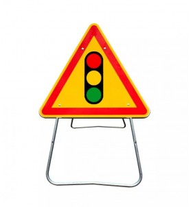 jeu de 2 feux de signalisation temporaire