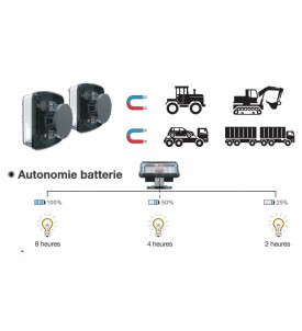 Kit de signalisation magnétique LED sans fil