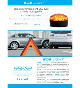 Gyrophare LED de secours magnétique et autonome