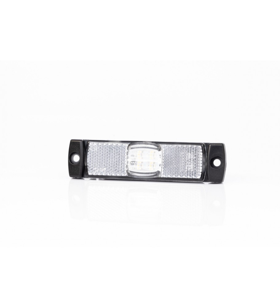 FEUX DE GABARIT LED 12/24V BLANC SUR PATTE EQUERRE + CONNECTIQUE QS150