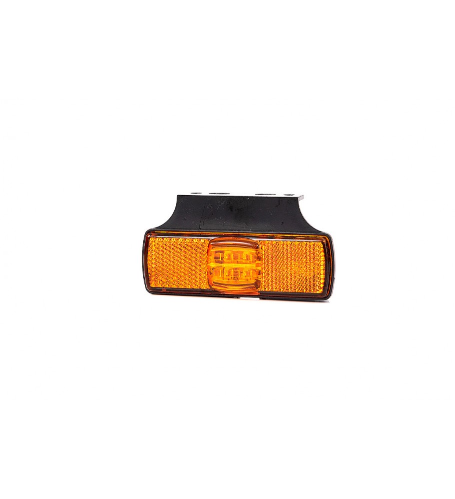 FEUX DE GABARIT LED 12/24V ORANGE SUR PATTE EQUERRE