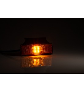 FEUX DE GABARIT LED 12/24V ORANGE SUR PATTE EQUERRE