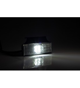 FEUX DE GABARIT LED 12/24V BLANC SUR PATTE EQUERRE + CONNECTIQUE QS150