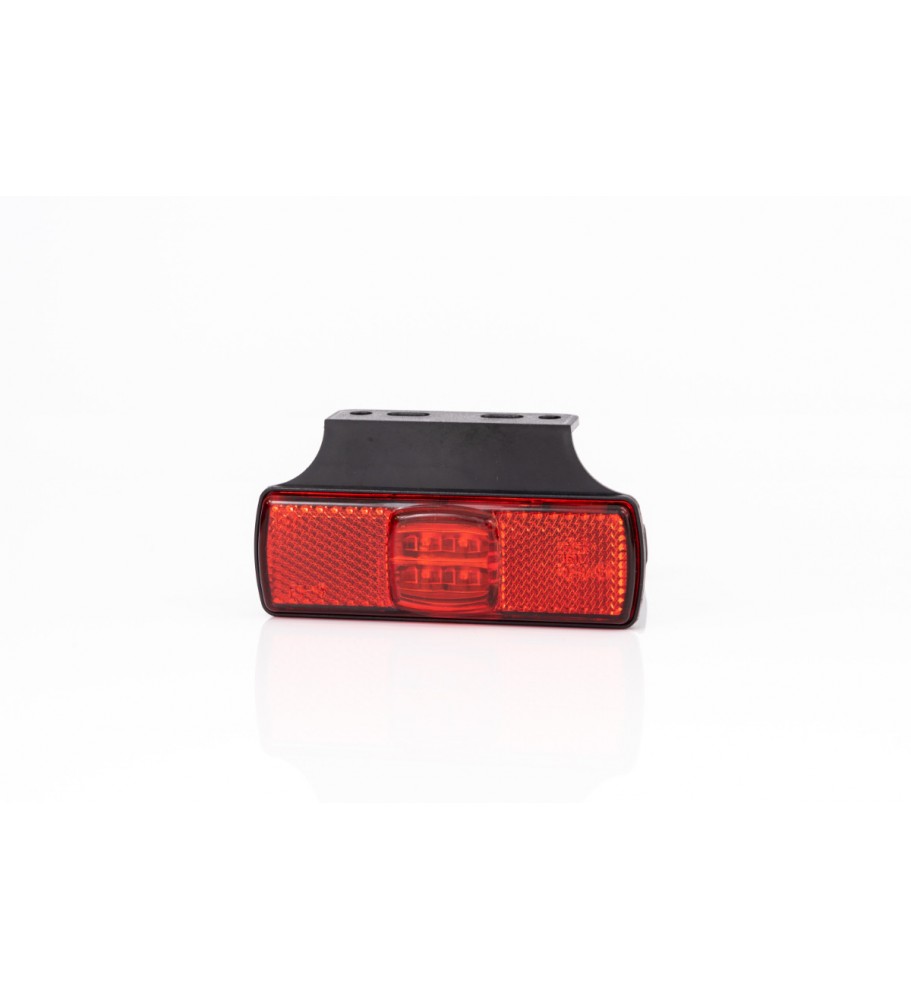 FEUX DE GABARIT LED 12/24V ROUGE SUR PATTE EQUERRE