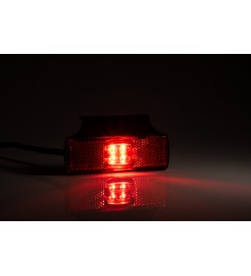 FEUX DE GABARIT LED 12/24V ROUGE SUR PATTE EQUERRE