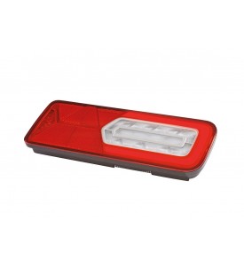 FEU ARRIÈRE LED LC12 LED DROIT 24V AVEC CONNECTEURS ADDITIONNELS, TRIANGLE