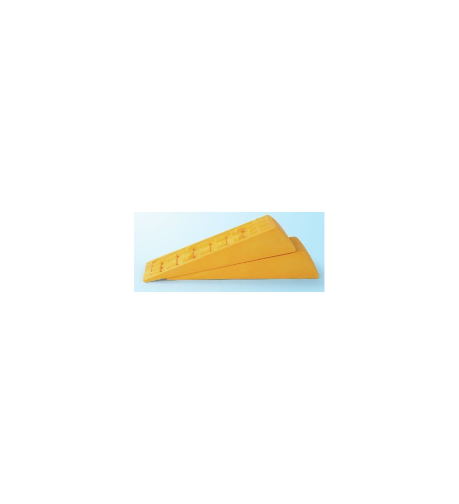 Lot De 2 Cale De Roue Eligor 1cm D'épaisseur - Jaune, Neuf