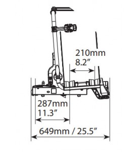 Porte vélo basculant pour attelage