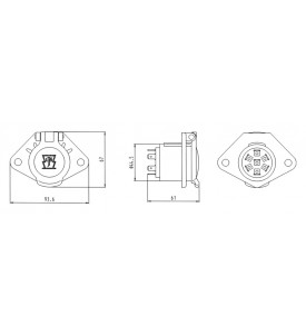 SOCLE 7 PLOTS 24V TYPE N