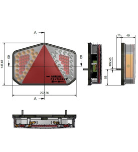 Feu LED multifonctions Gauche - Radex 7601